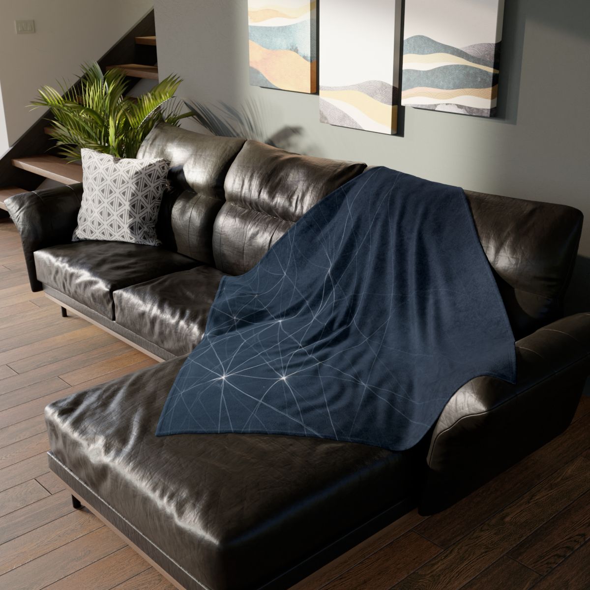 Filament Web Horizon designer printed blankets