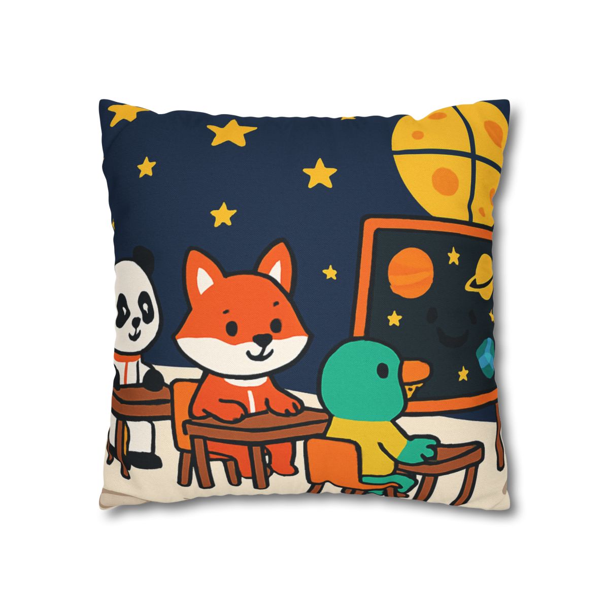Space School For Curious Critters comfortable bedding pillow covers