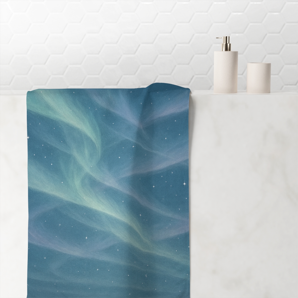 Aurora Drift Constellation Veil decorative home towels