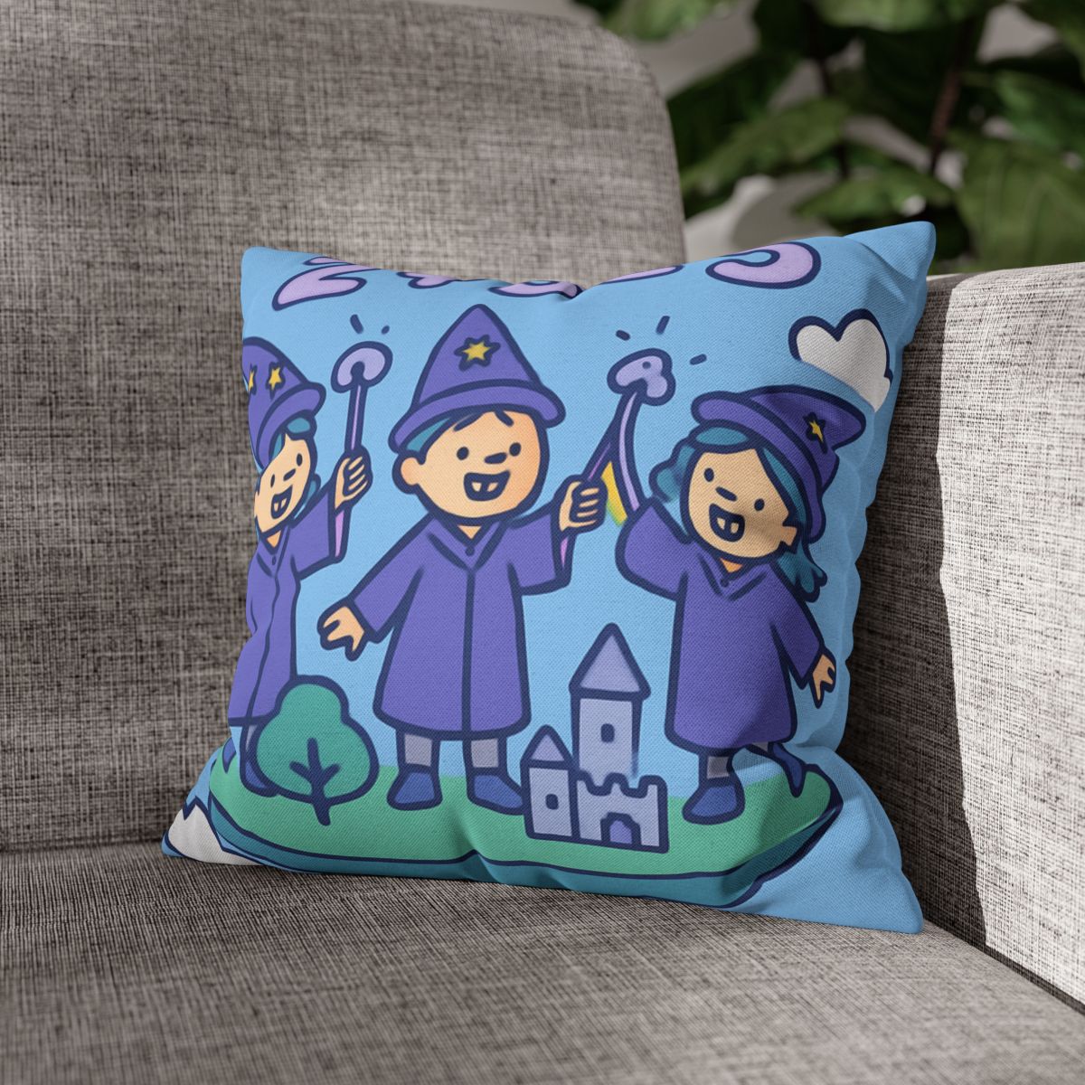 Math Wizards Floating Island comfortable bedding pillow covers