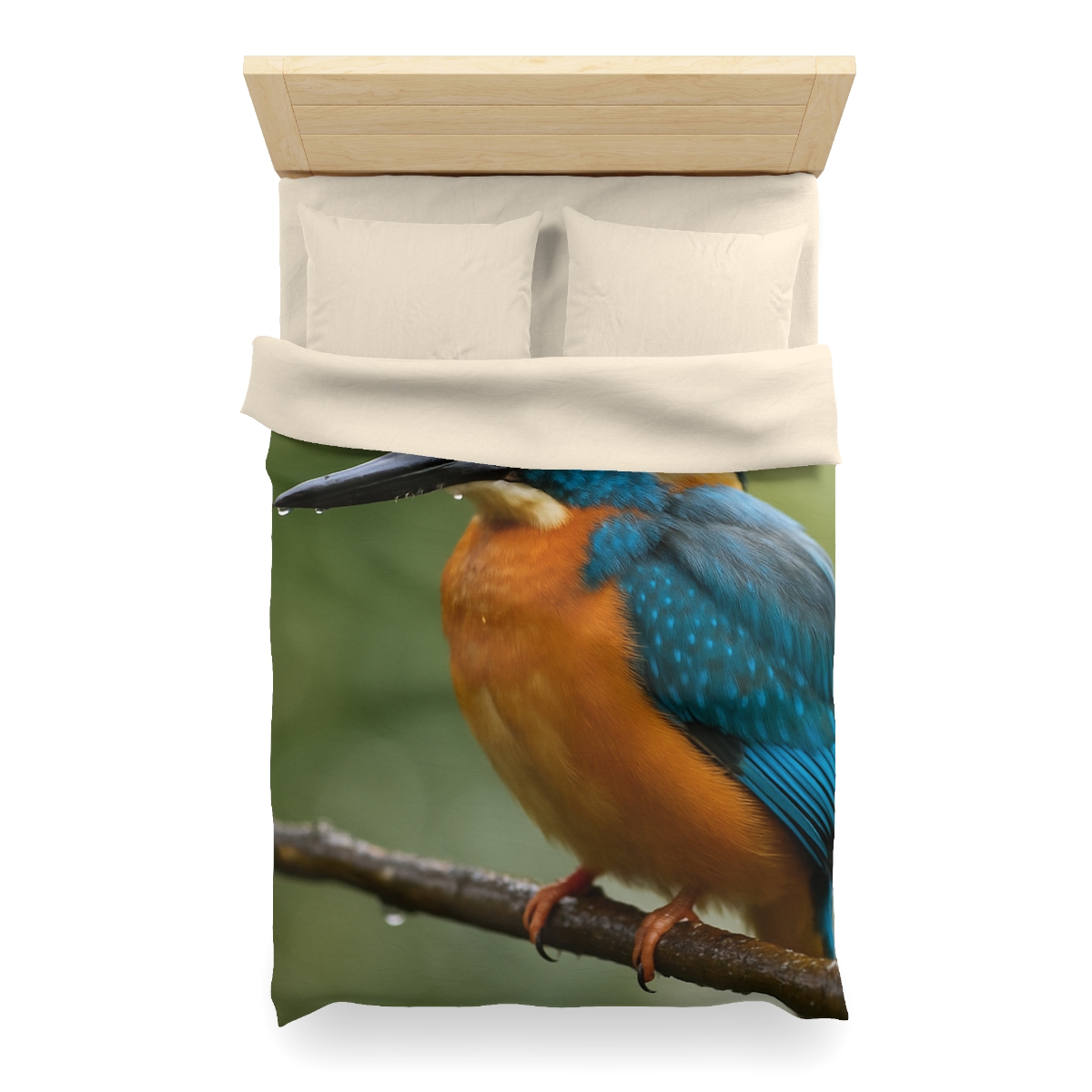 Aqua Bolt Kingfisher unique patterned duvets