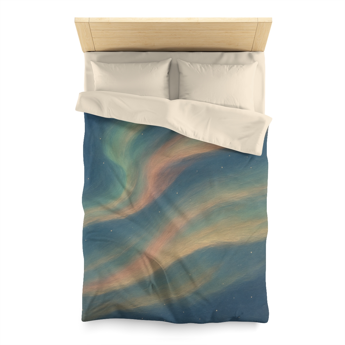 Spectral Aurora Drift personalized bedding duvets