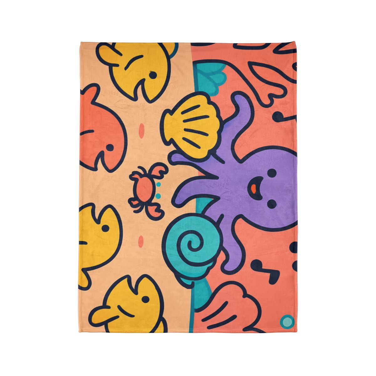 Coral Concert Undersea personalized cozy blankets