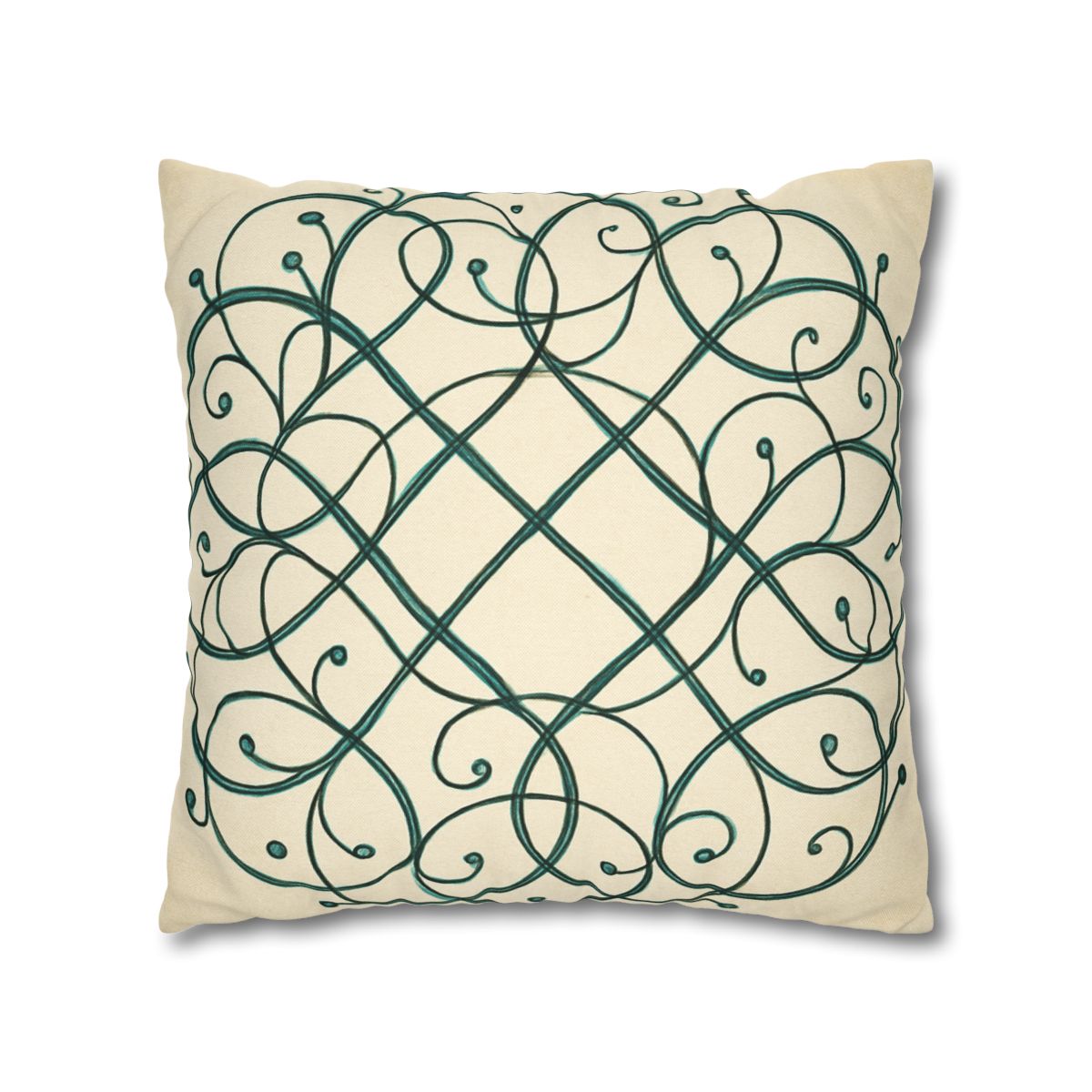 Vine Lattice Halo designer print pillow cases