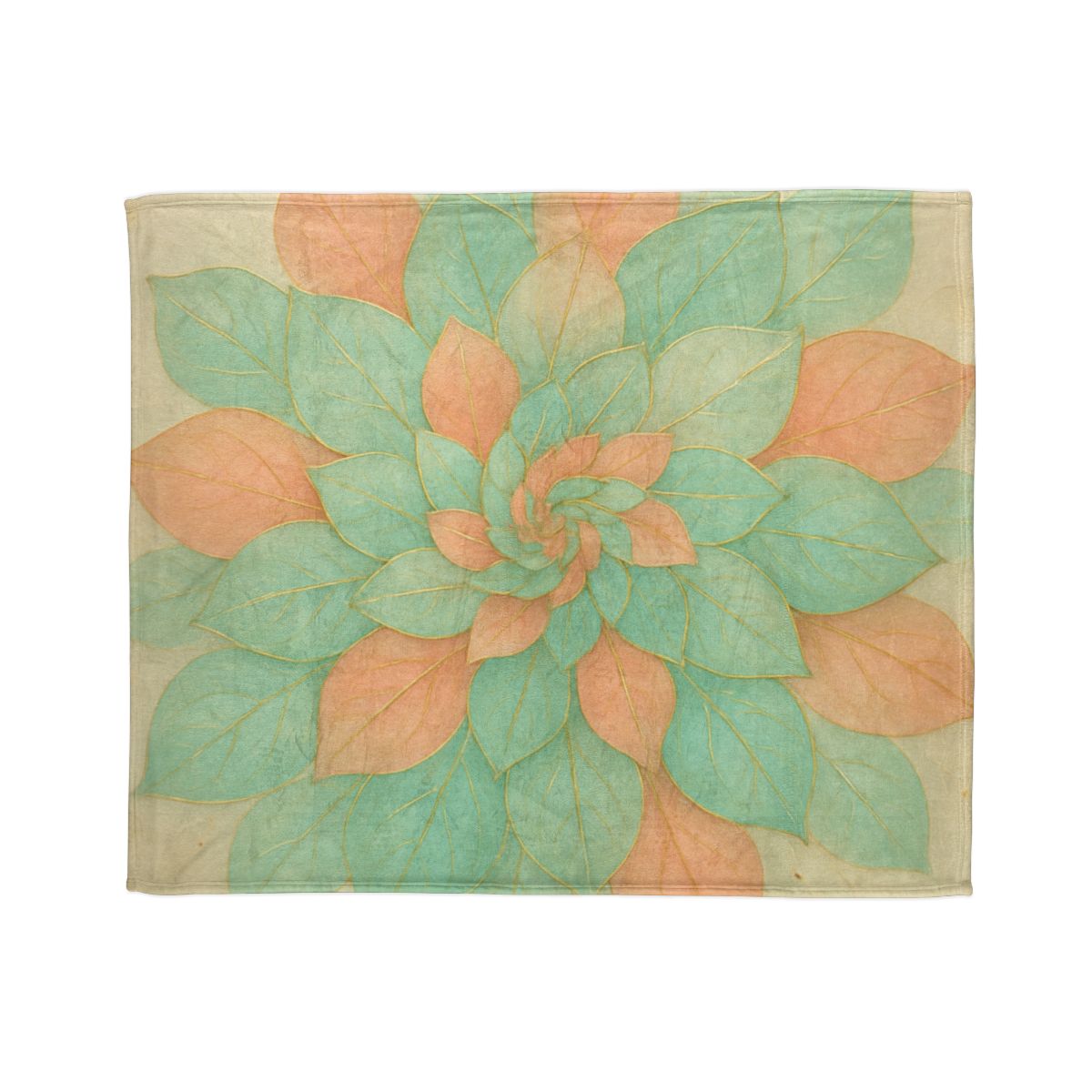 Petal Spiral Mosaic personalized cozy blankets