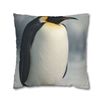 Moonlit Vigil Emperor Penguin soft cotton pillow cases