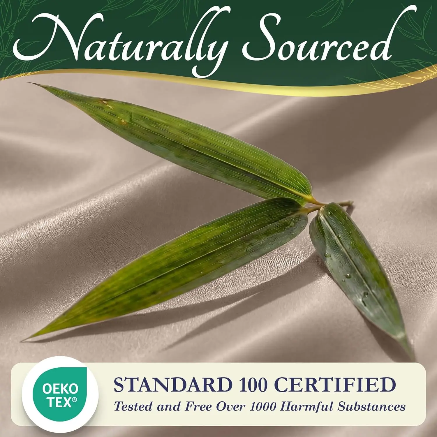 DECOLURE Bamboo Sheets 6pc Set 100% Viscose Ultra-Soft 17&rdquo; Deep Pocket Double Stitching OEKO-Tex Certified Cooling Bedding for Hot Sleepers