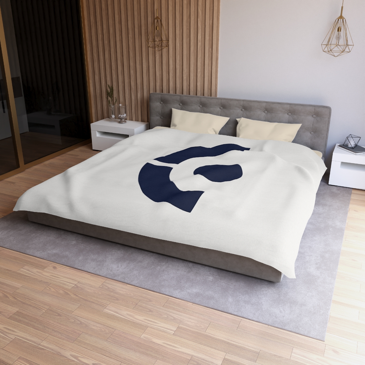 Twin Arcs Eclipse Study designer printed duvets