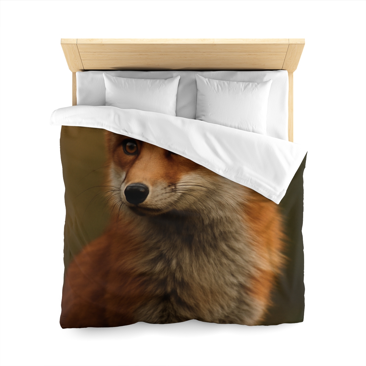 Crimson Whisper Red Fox unique patterned duvets