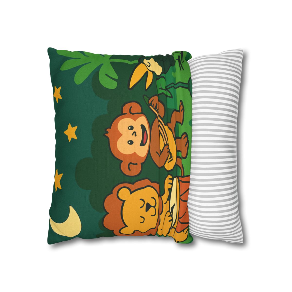 Moonlight Jungle Orchestra designer print pillow cases
