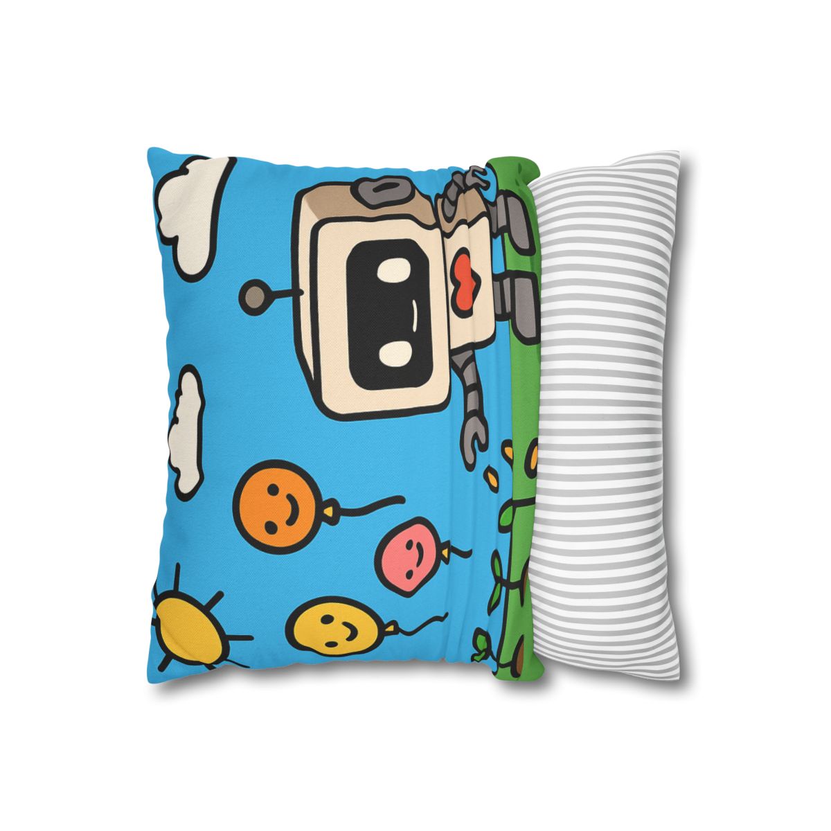 Robot Garden Of Flying Seeds stylish decorative pillowcases