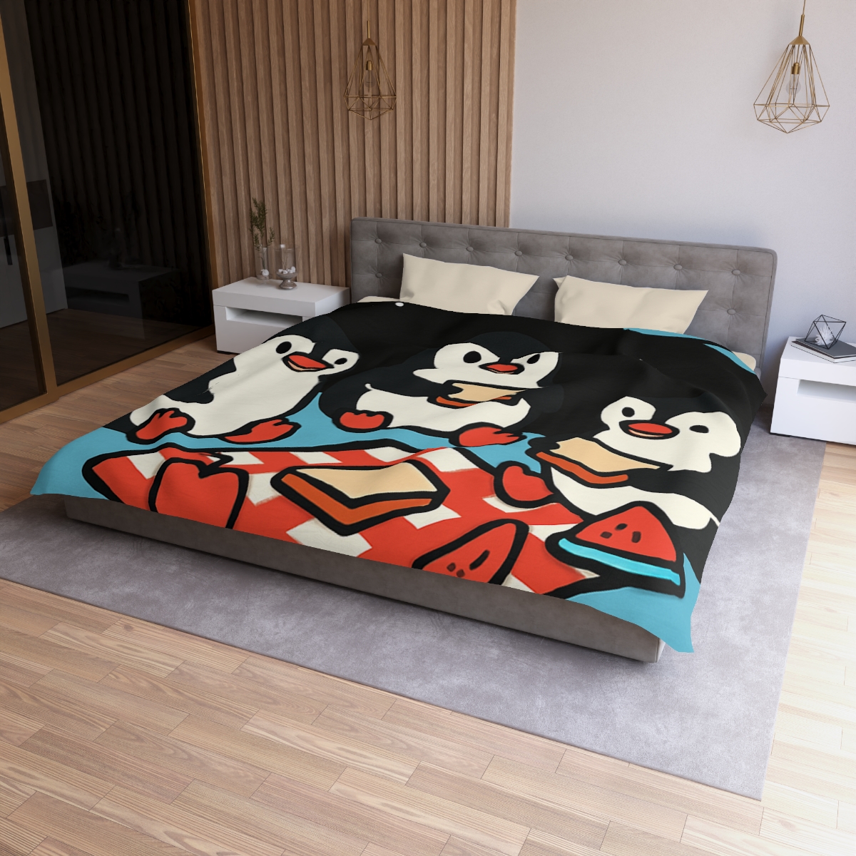 Planet Picnic Penguins soft comforter duvets