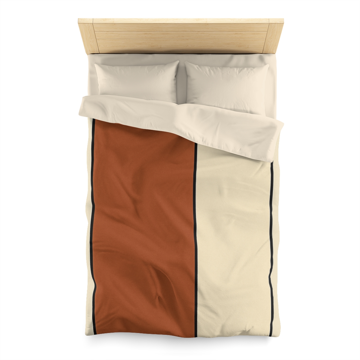 Offset Rectangle Pairing personalized bedding duvets