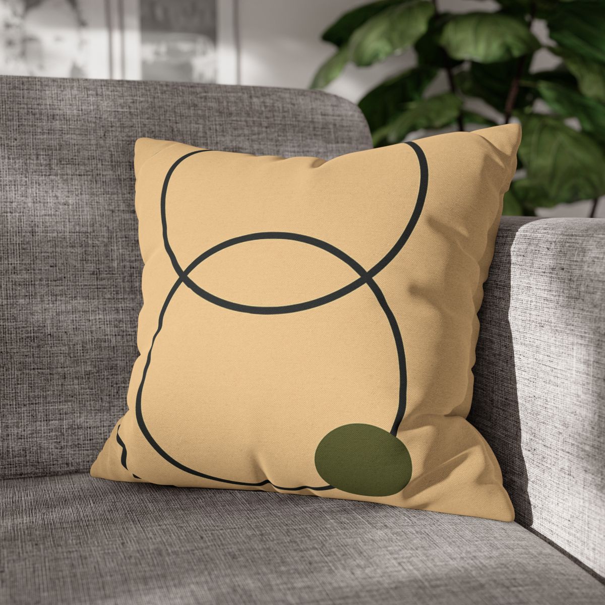 Aligned Rings With Corner Steps stylish decorative pillowcases