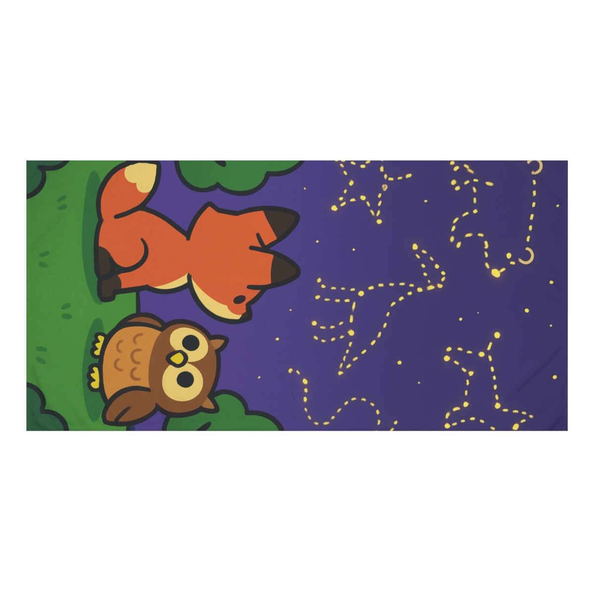 Galactic Forest Fireflies comfortable face towels