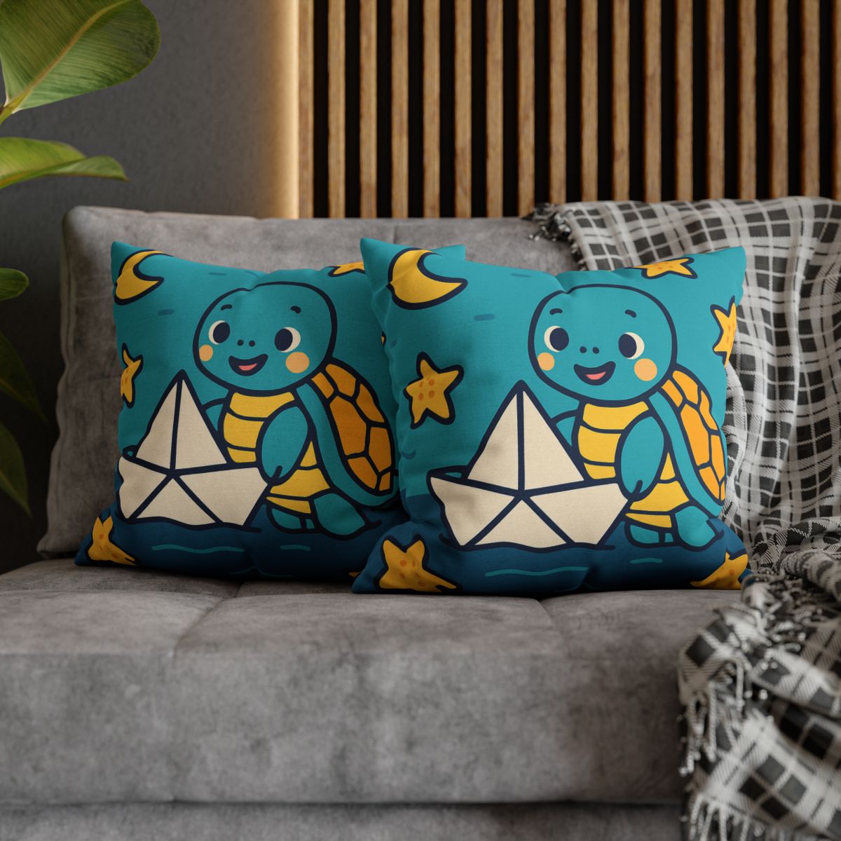 Star Sailor Turtle soft cotton pillow cases