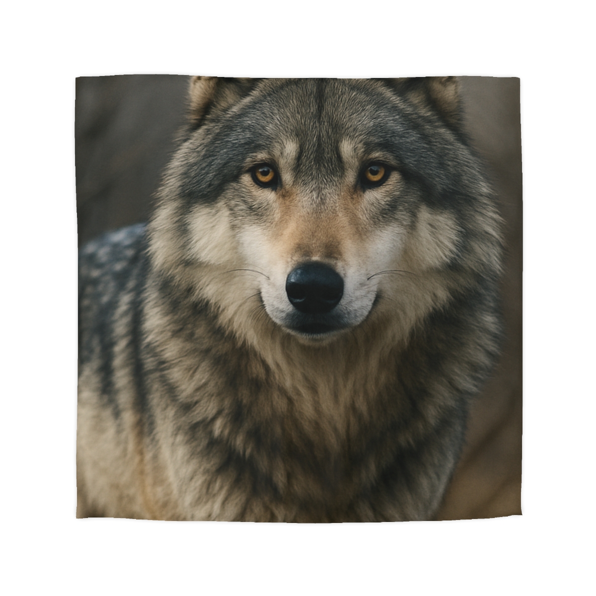 Ember Gaze Gray Wolf custom duvets