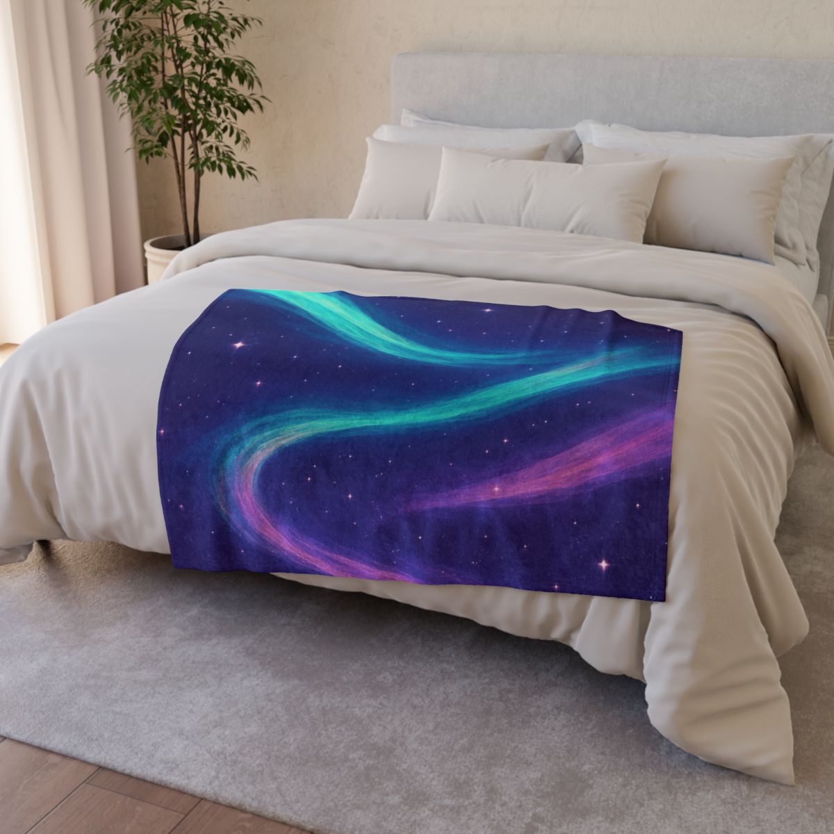 Aurora Plasma Ribbon Drift warm winter blankets