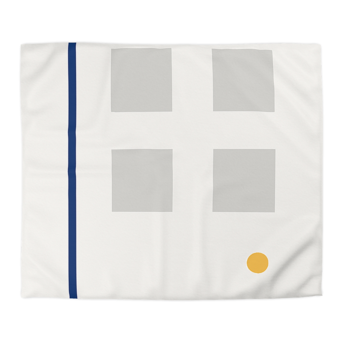 Sparse Grid With Missing Corner And Accent Point trendy bedroom duvets