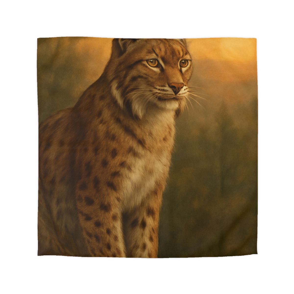 Twilight Prowler Lynx personalized bedding duvets