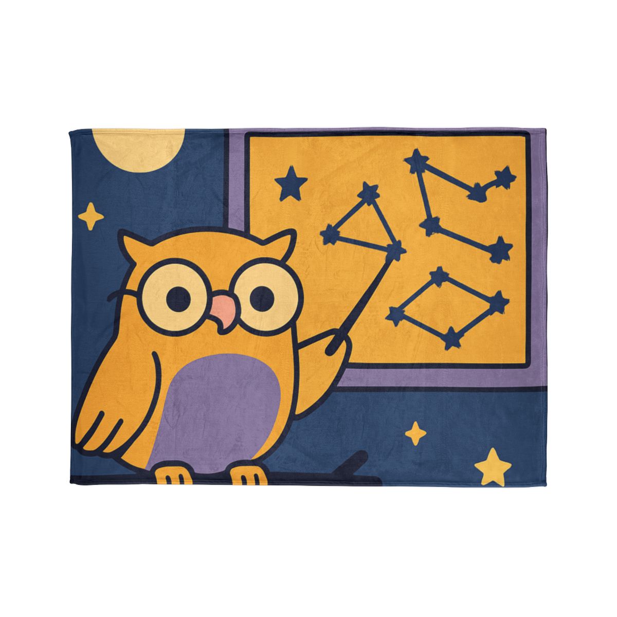 Moonlit Owl Classroom personalized cozy blankets