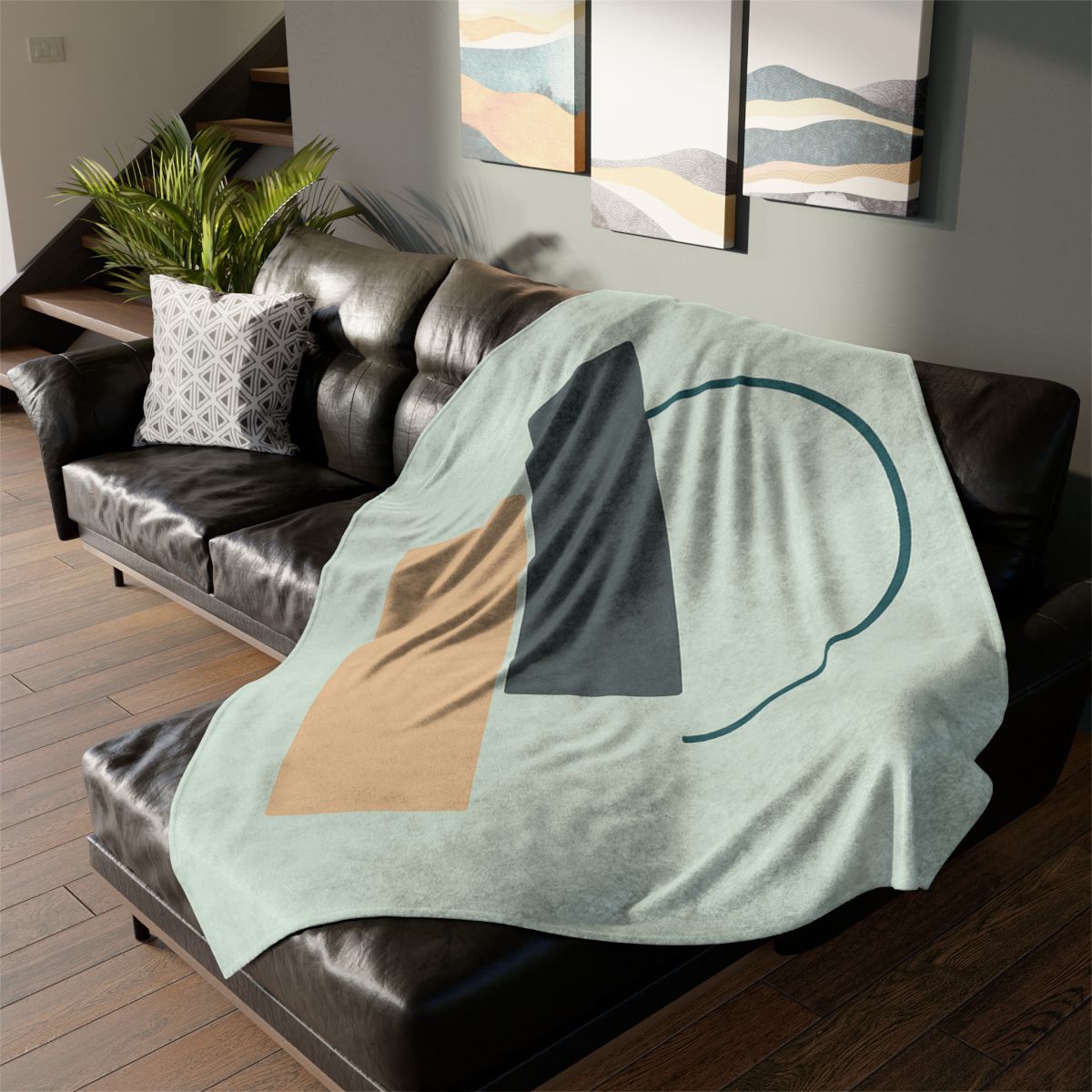 Stepped Arc And Twin Slabs personalized cozy blankets