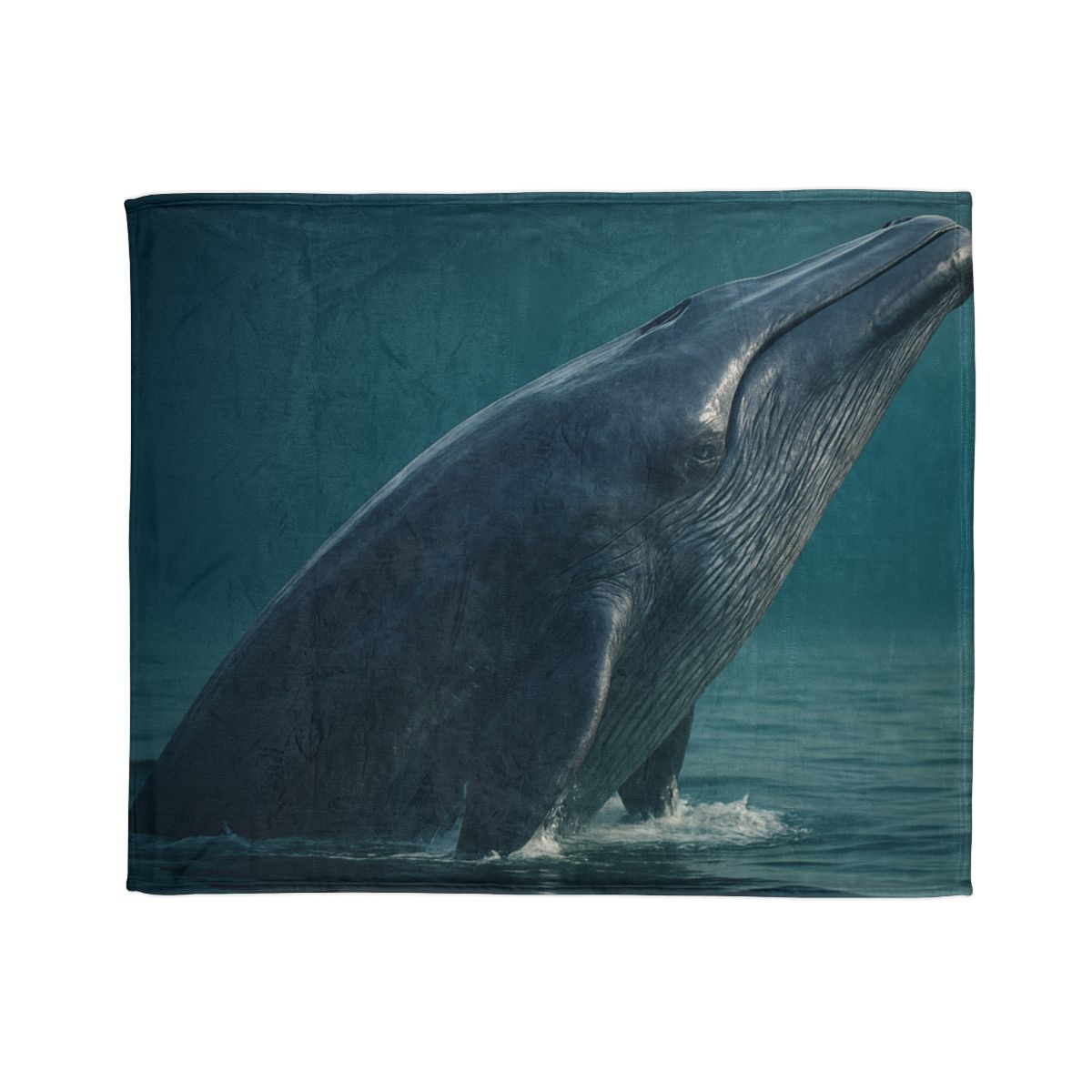 Ocean Song Blue Whale soft fleece blankets