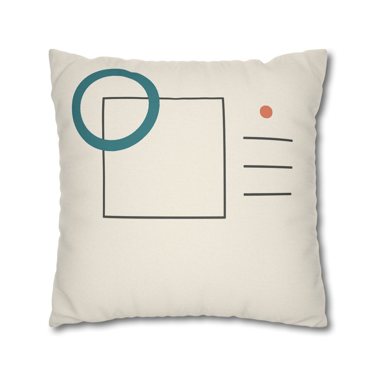 Open Frame With Drifted Ring soft cotton pillow cases