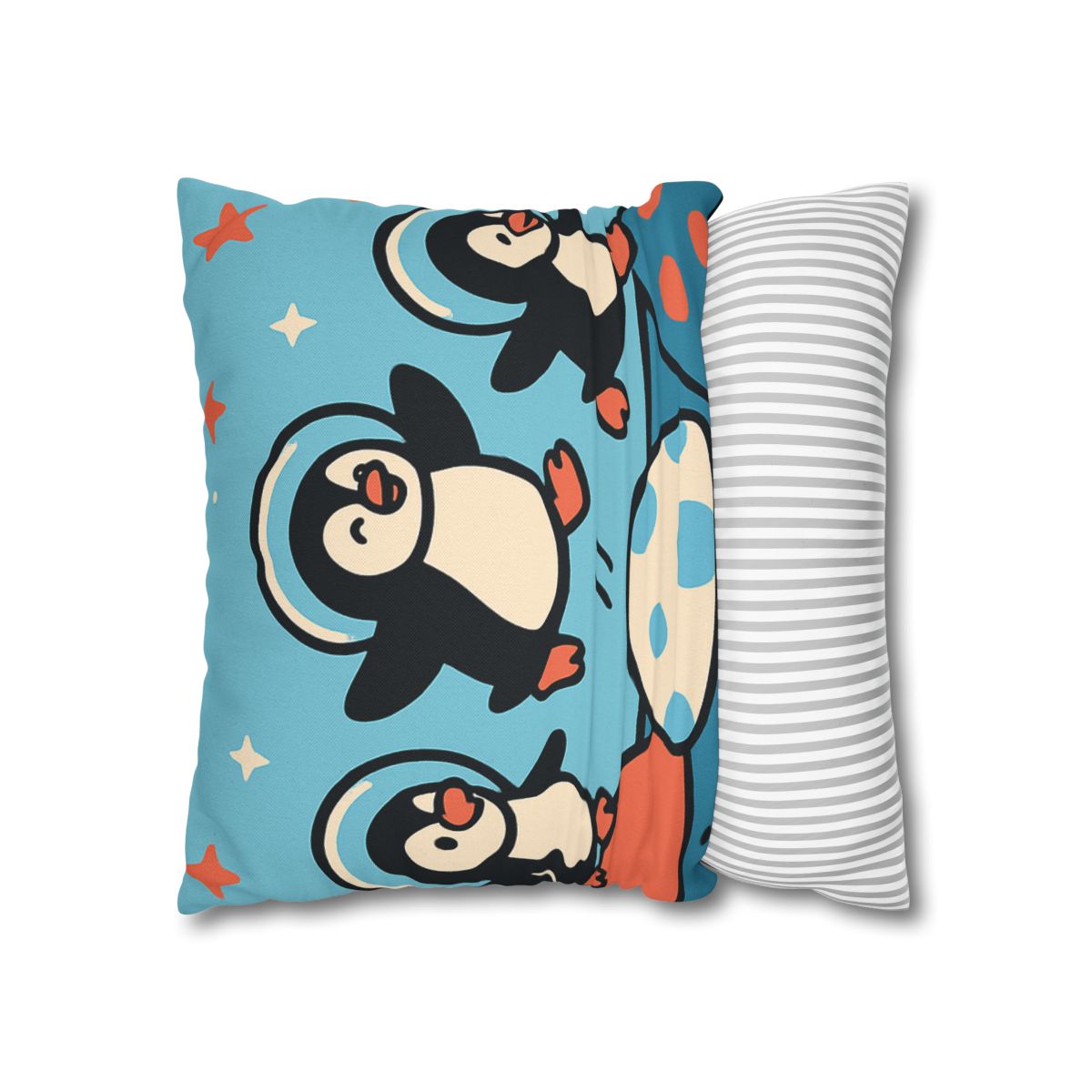 Planet Hopper Penguins trendy patterned pillow cases
