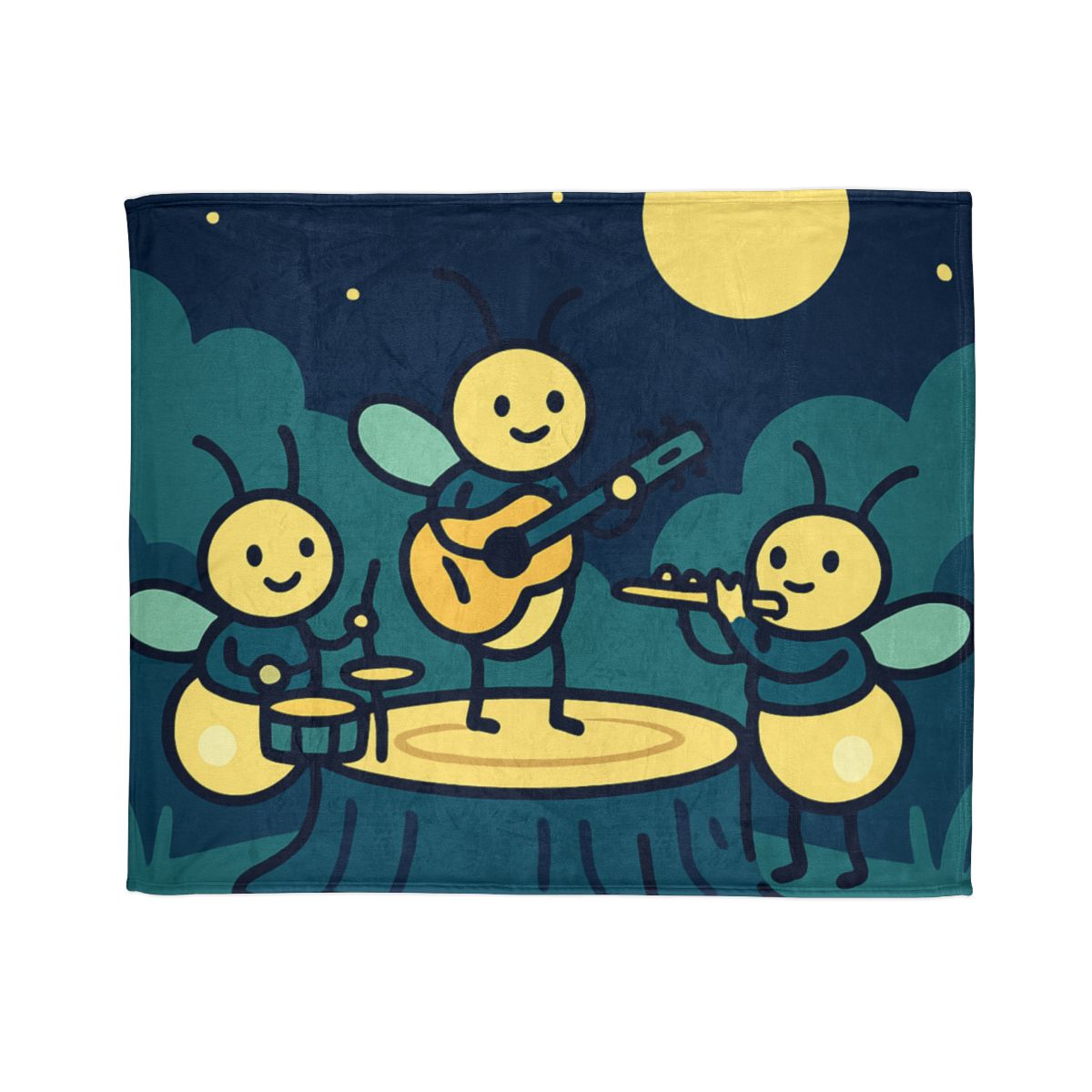 Moonlight Music Of The Firefly Band decorative home blankets