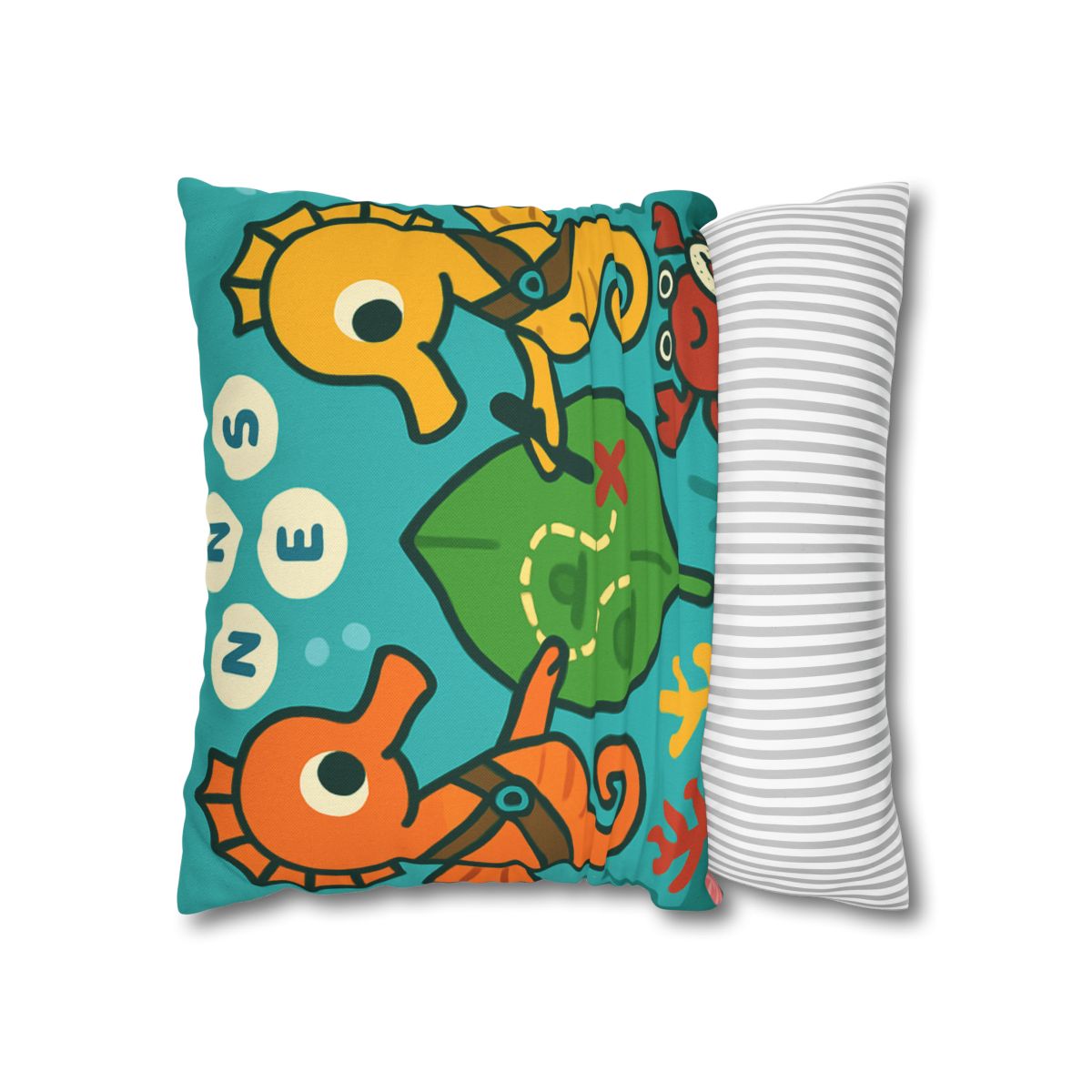 Underwater Map Makers The Seahorse Scouts custom pillow cases