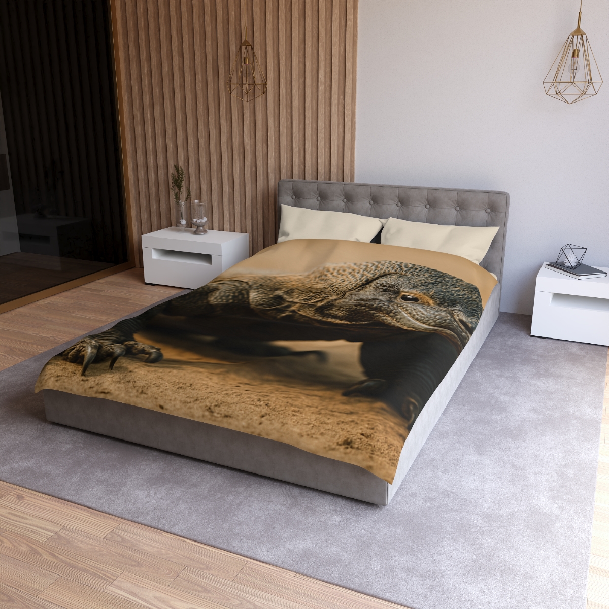 Ancient Sentinel Komodo Dragon unique patterned duvets