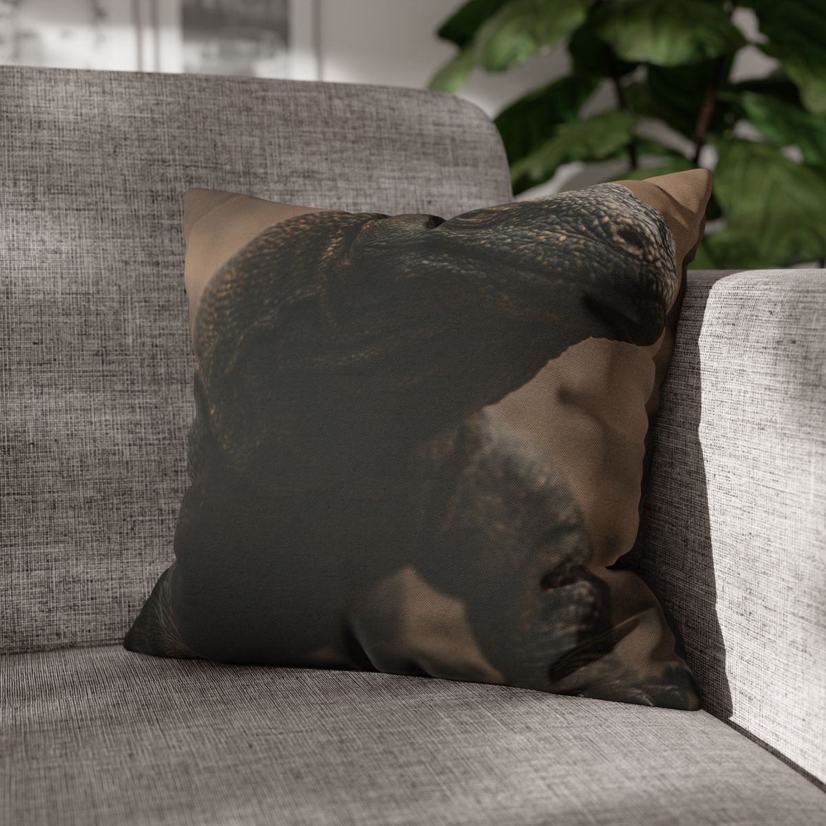 Ancient Sentinel Komodo Dragon trendy patterned pillow cases