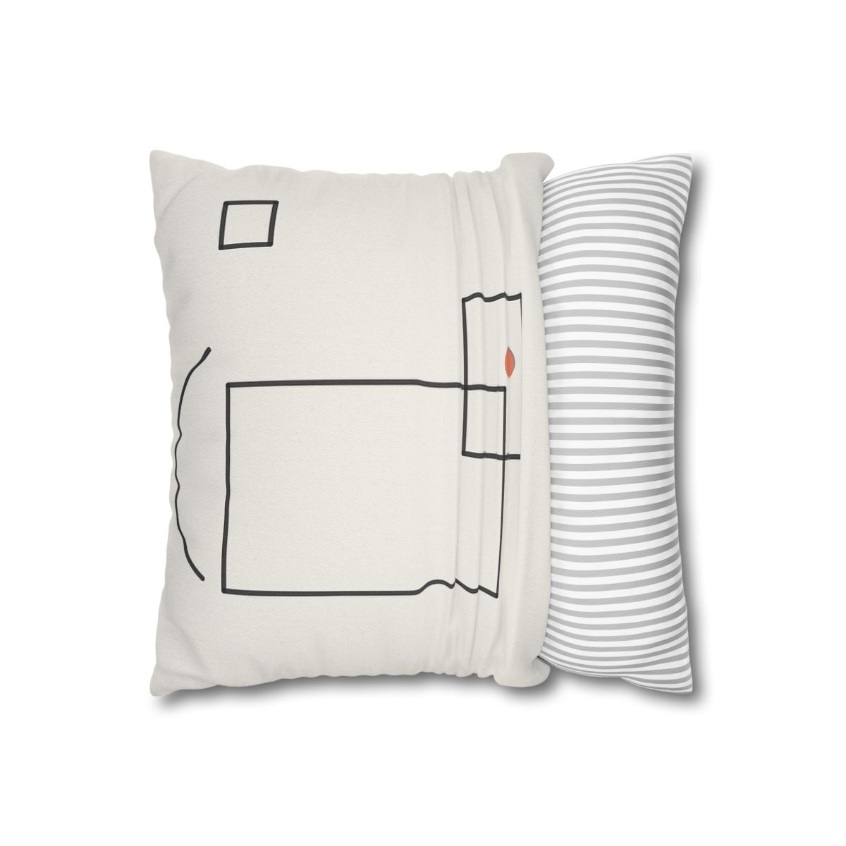 Offset Frame And Quiet Arc comfortable bedding pillow covers