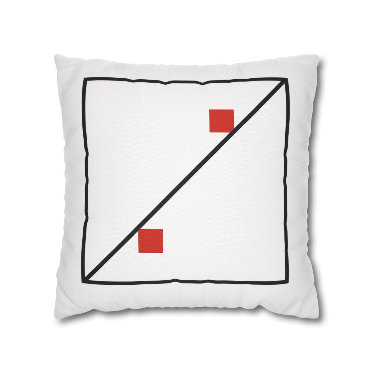 Diagonal Frame Split designer print pillow cases