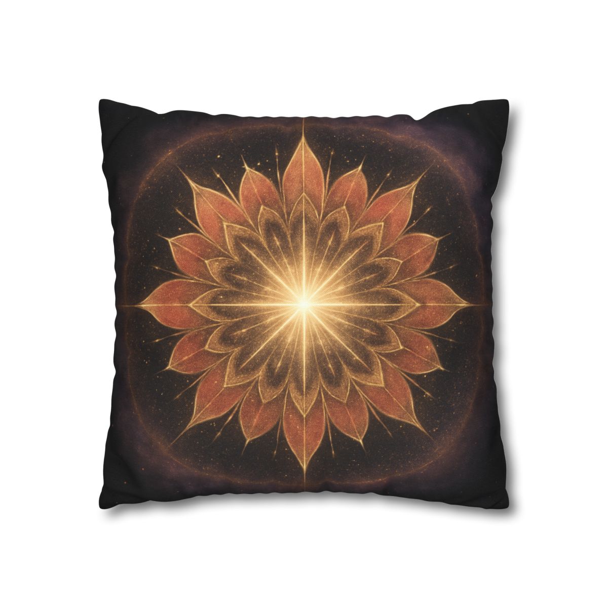 Starburst Petal Crown soft cotton pillow cases