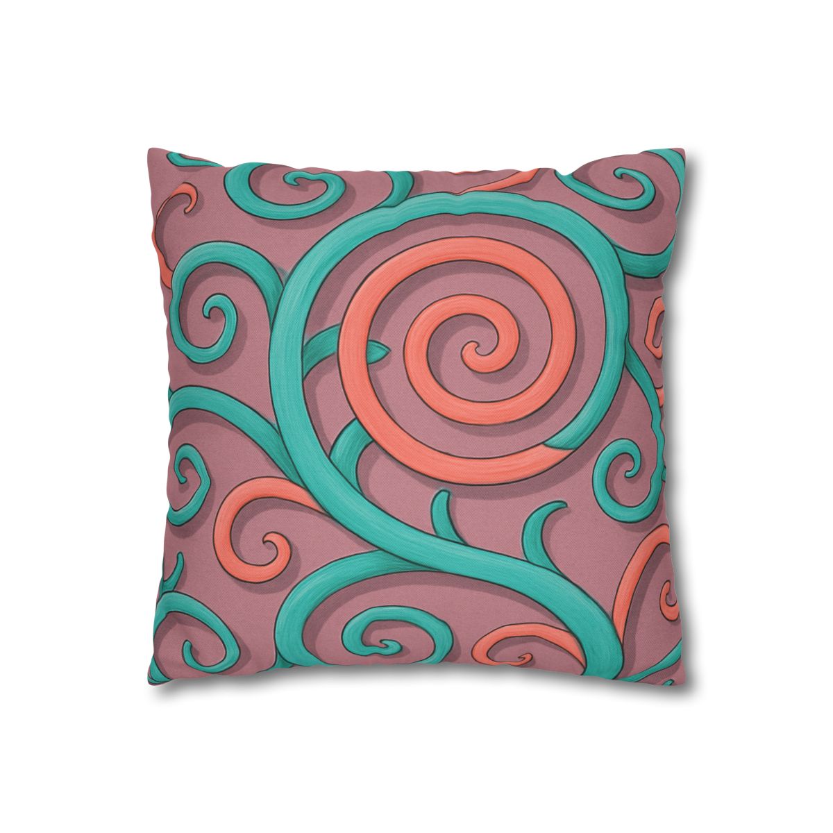 Tendril Spiral Mosaic personalized pillow covers