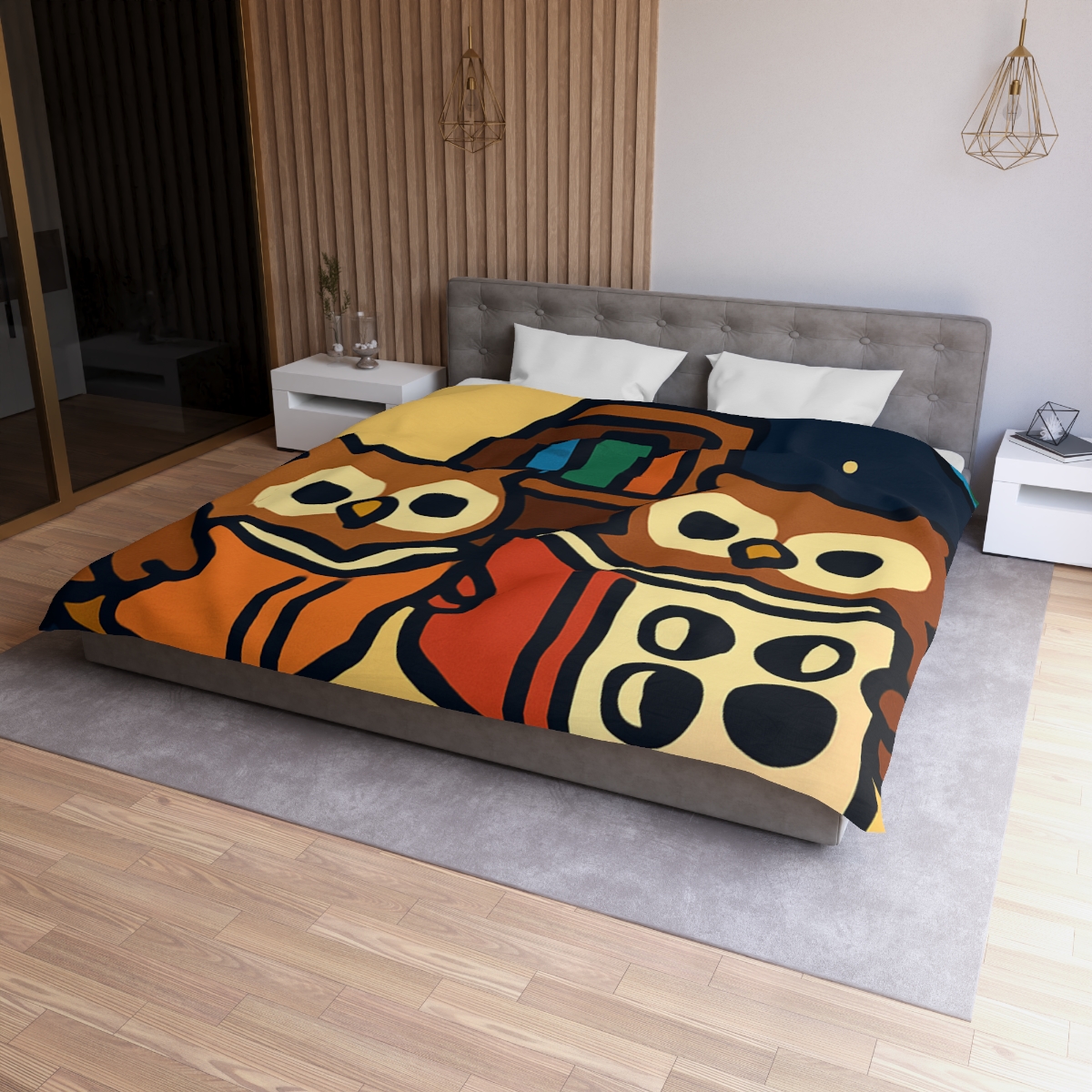 Lunar Library Owls custom duvets