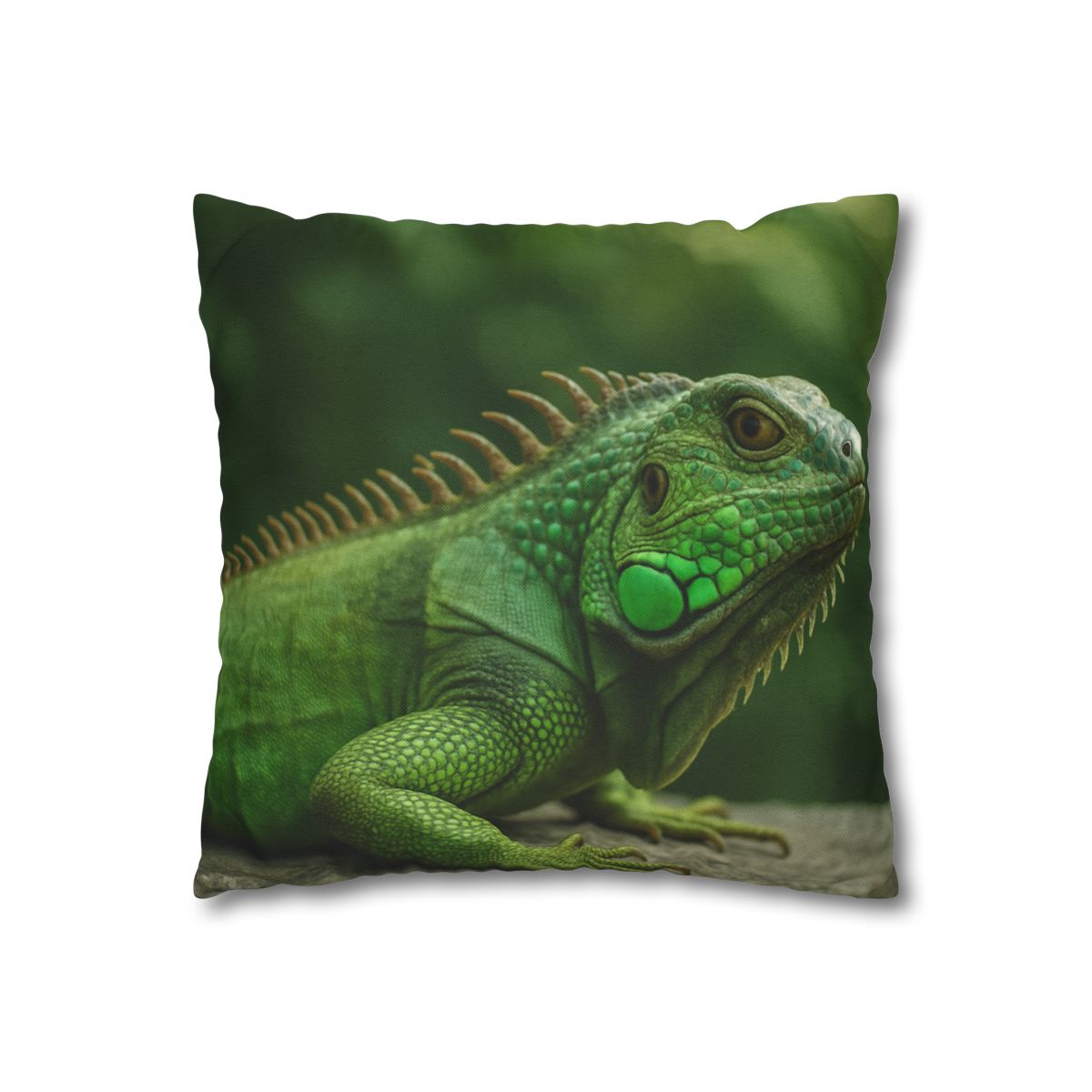 Stone Watcher Green Iguana custom pillow cases
