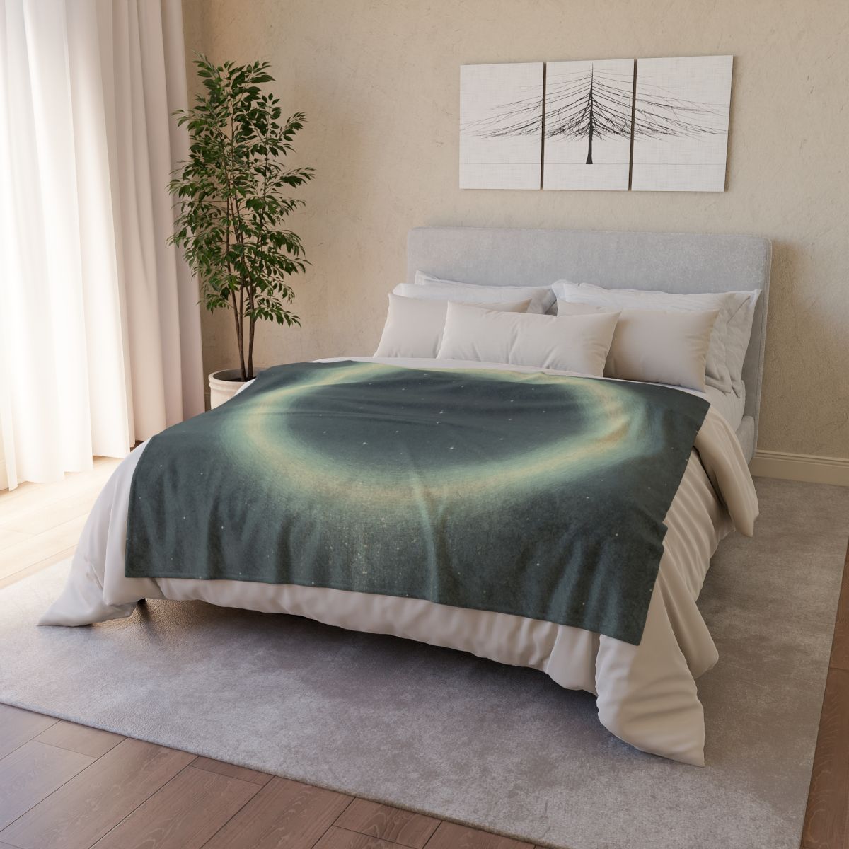 Aurora Dust Halo soft fleece blankets