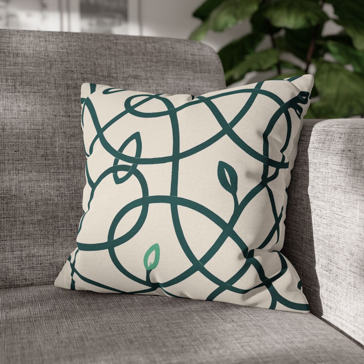 Vine Circuit Interlace personalized pillow covers
