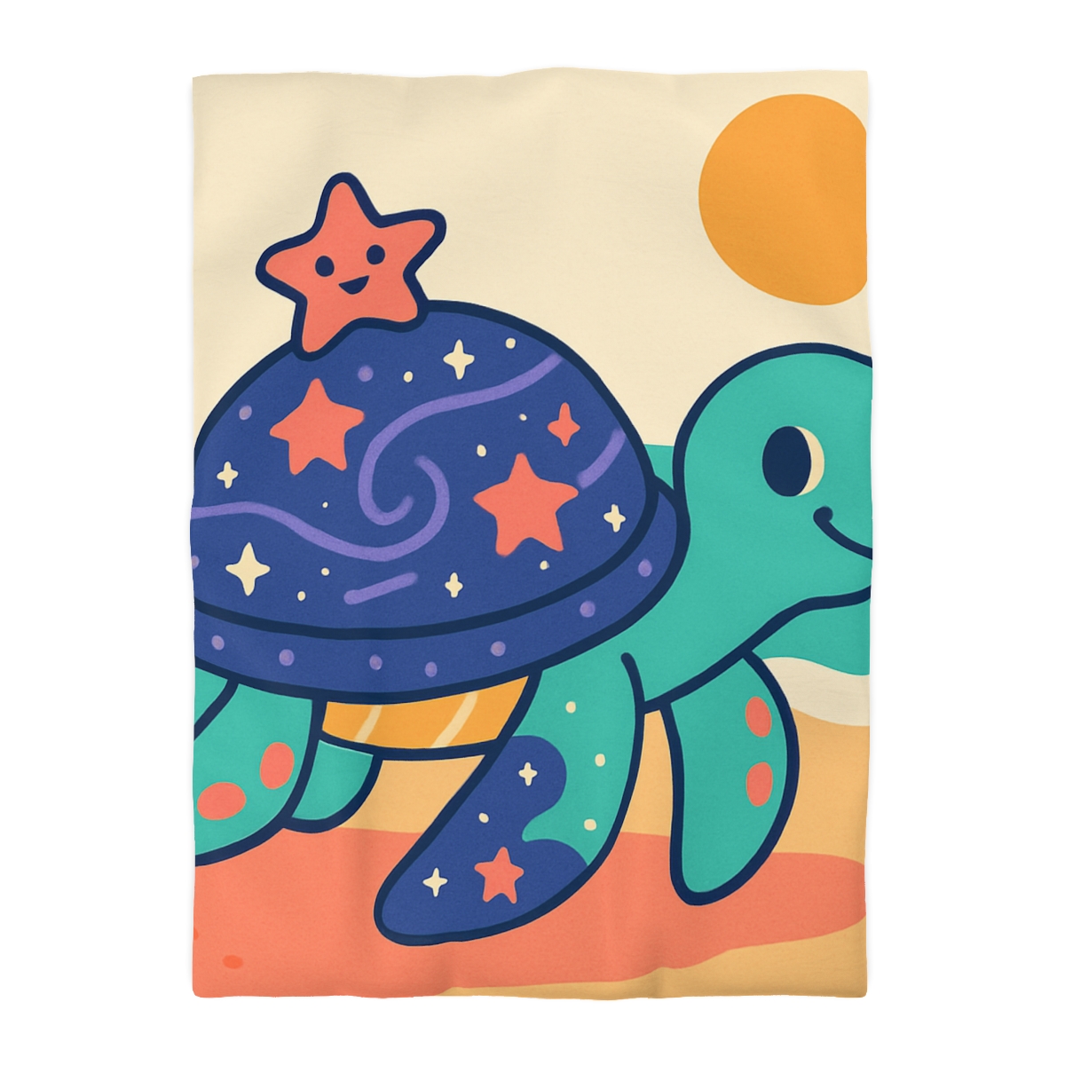 Galactic Seashell Turtle warm winter duvets