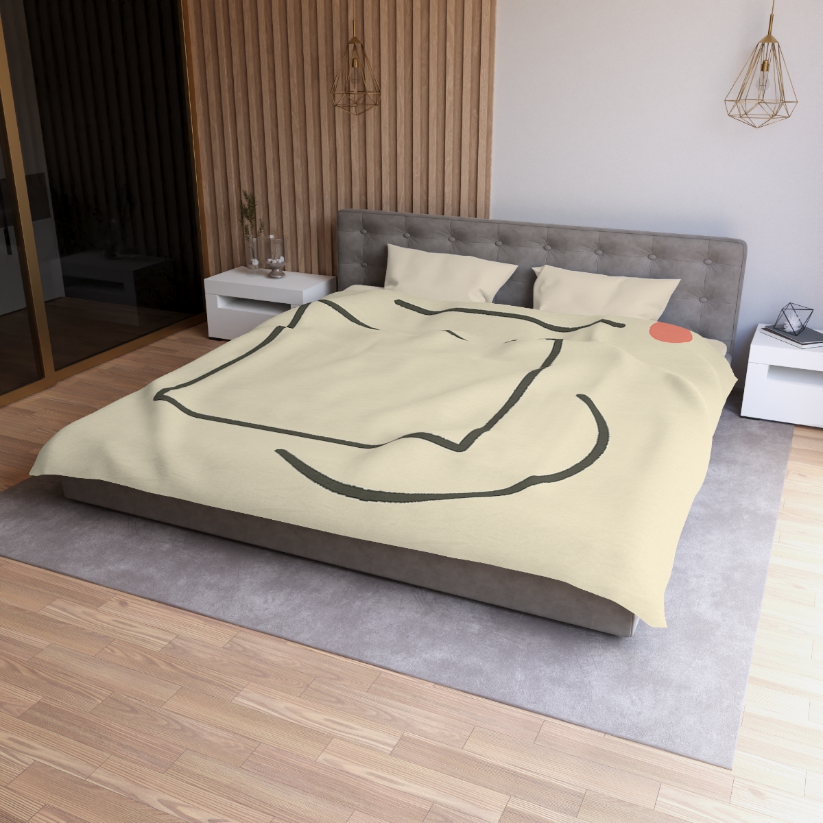 Offset Frame With Crescent Anchor warm winter duvets