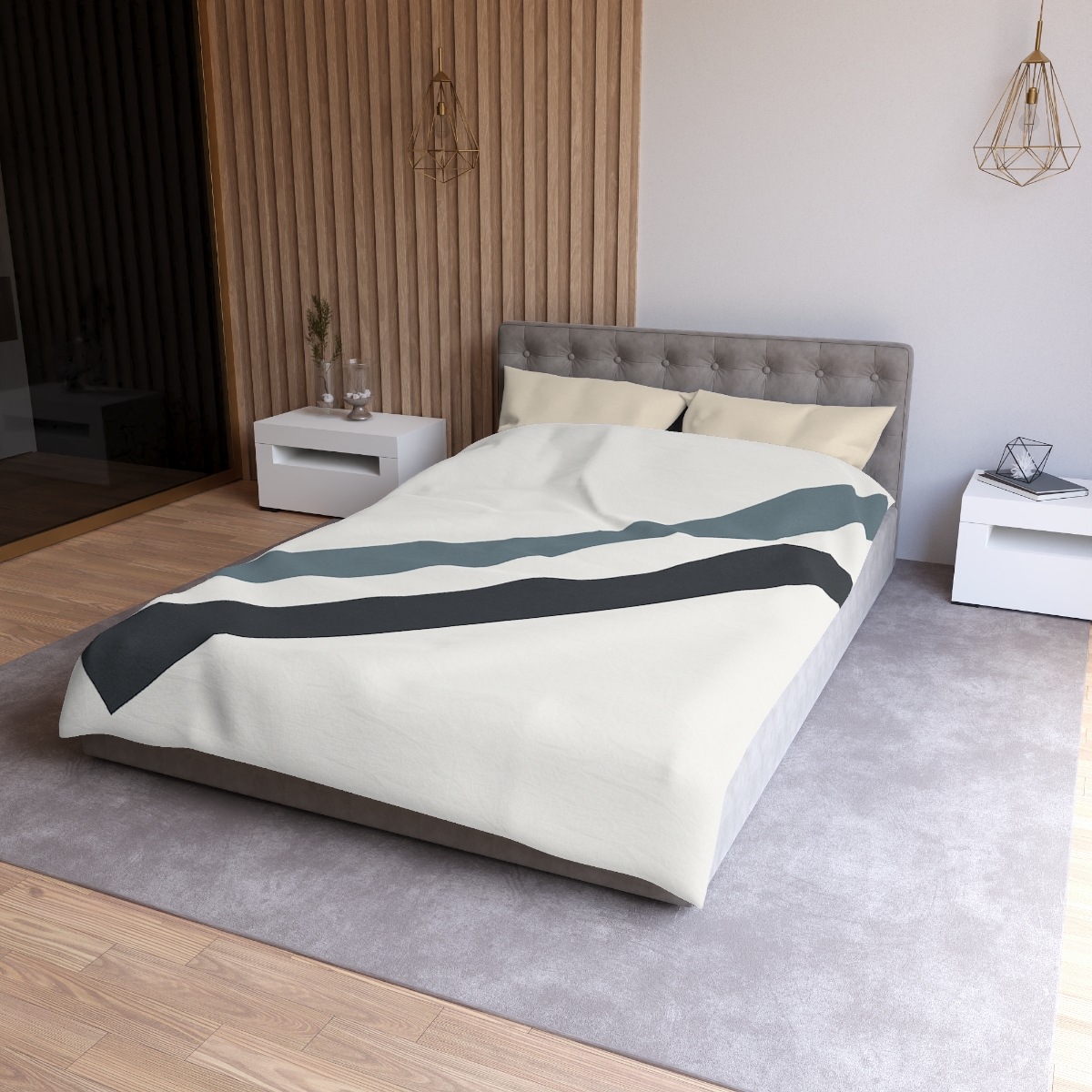 Sparse Diagonal Bar Pair warm winter duvets