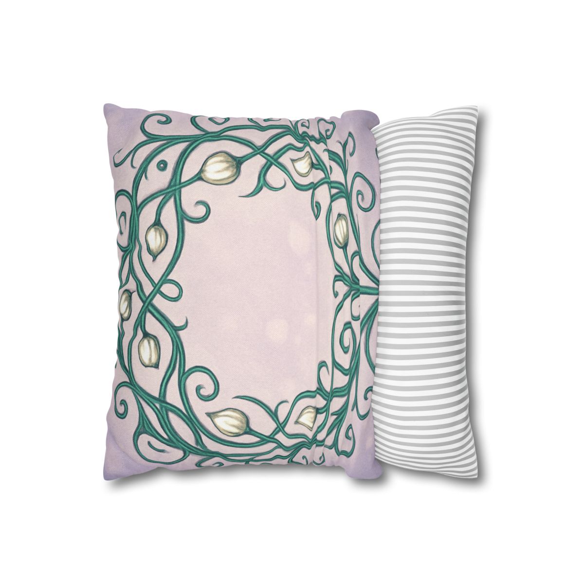 Vine Lattice Halo designer print pillow cases