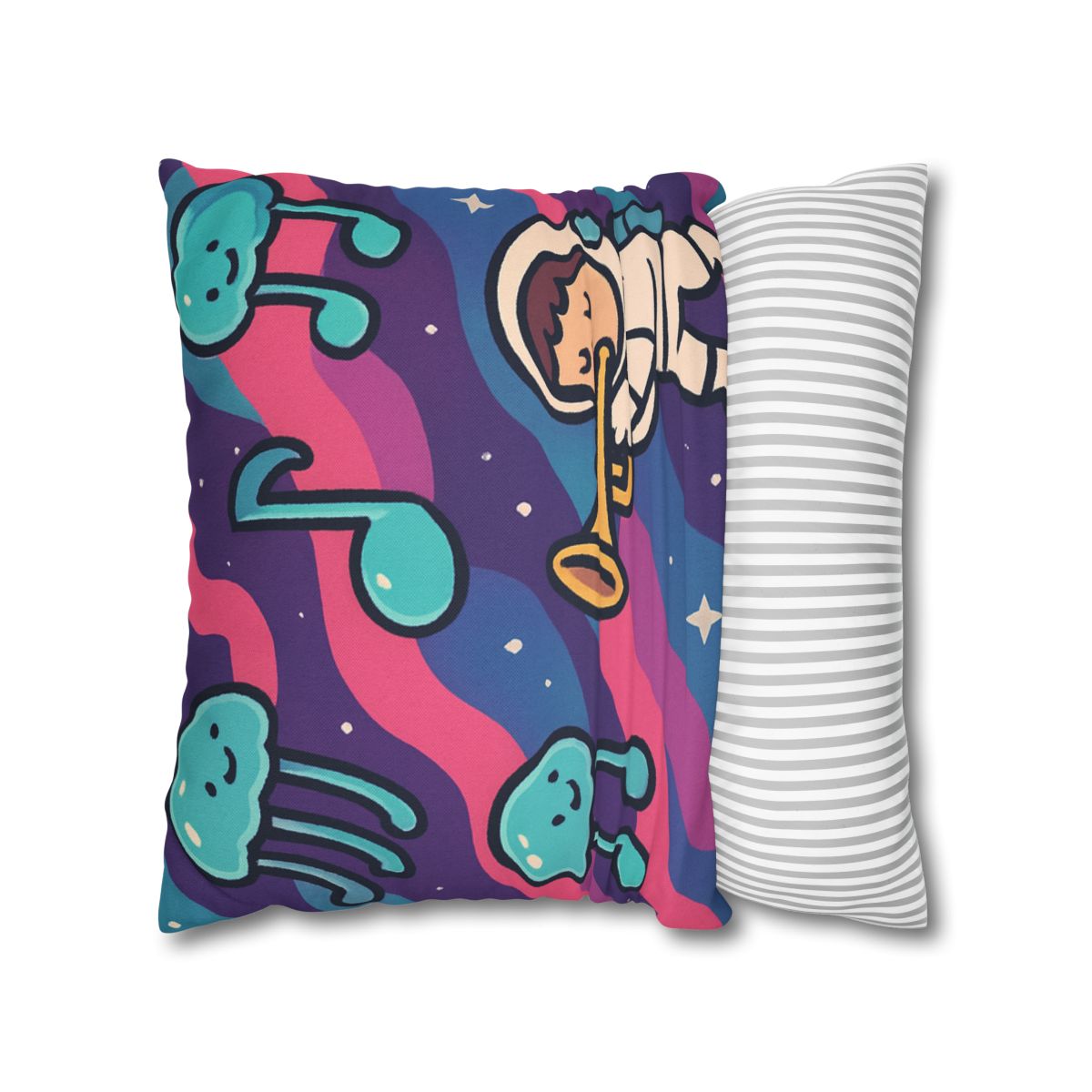 Nebula Jellyfish Orchestra designer print pillow cases