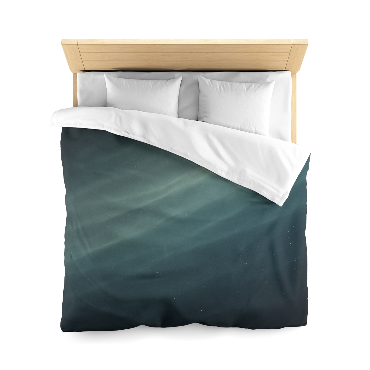 Dark Energy Gradient Drift designer printed duvets