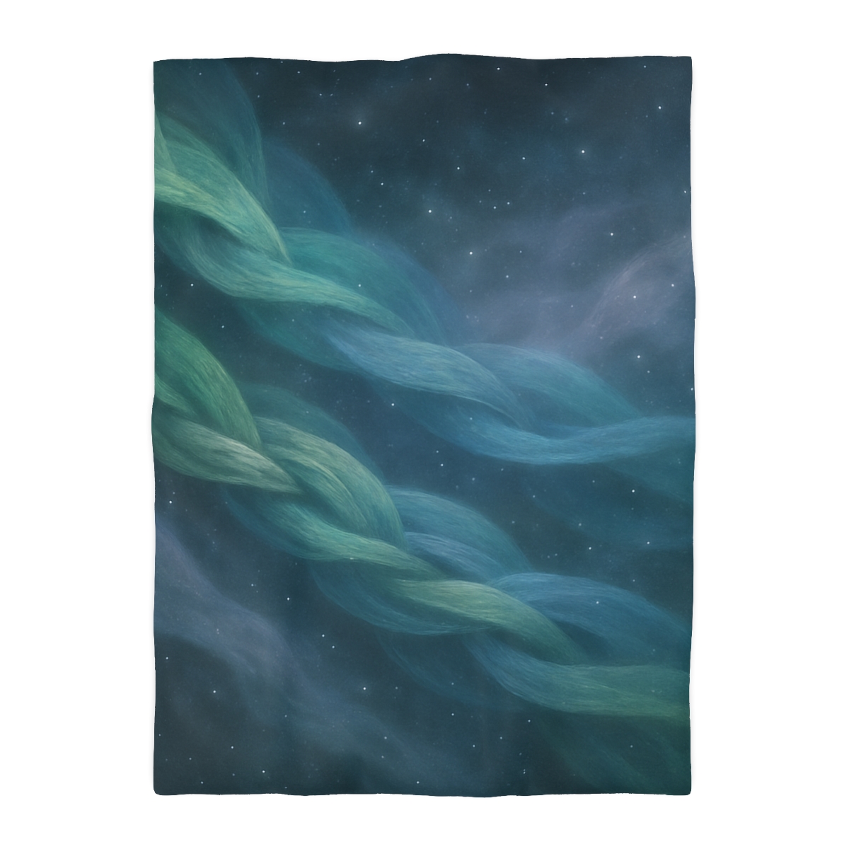 Auroral Nebula Weave designer printed duvets