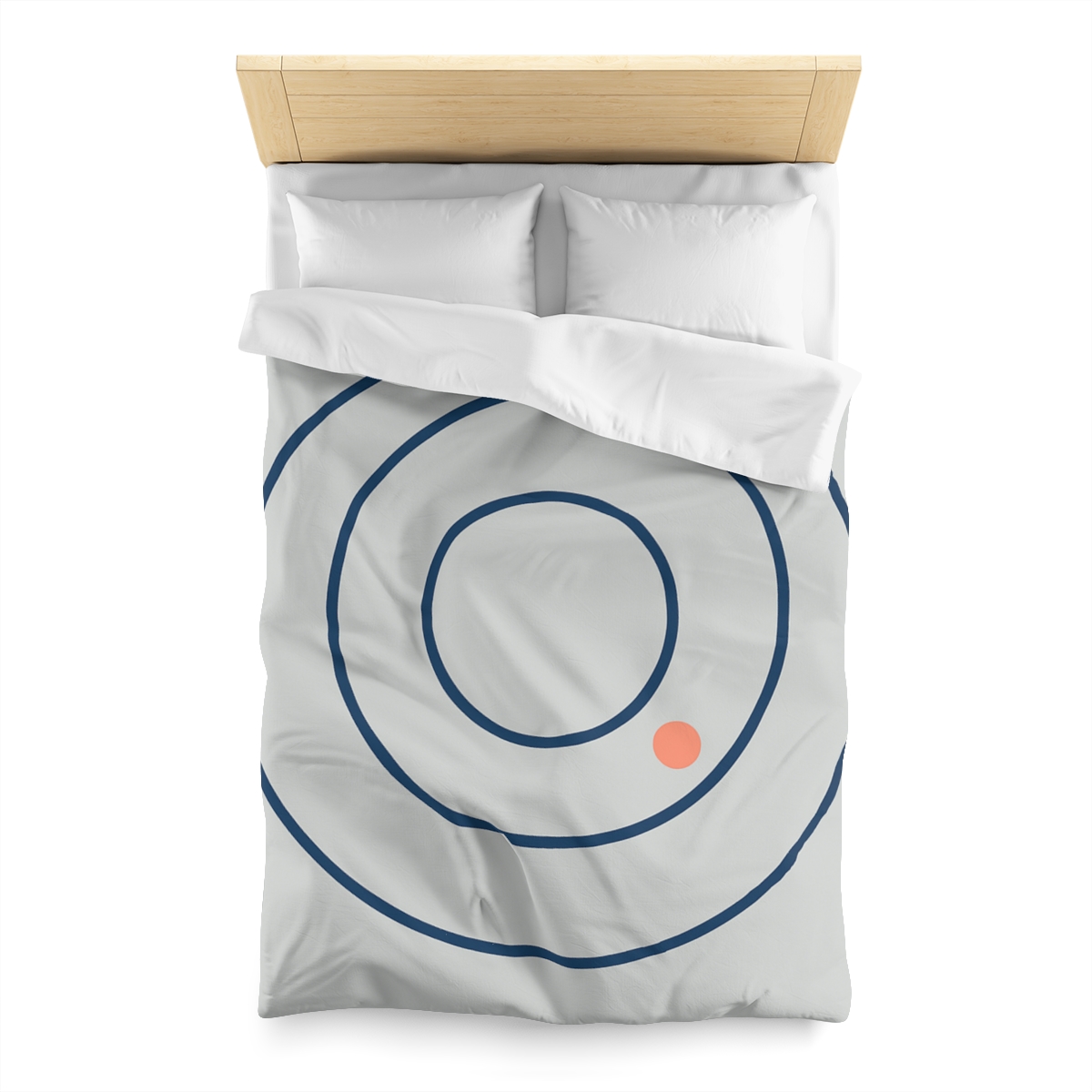 Three Calm Rings With Accent Dot personalized bedding duvets