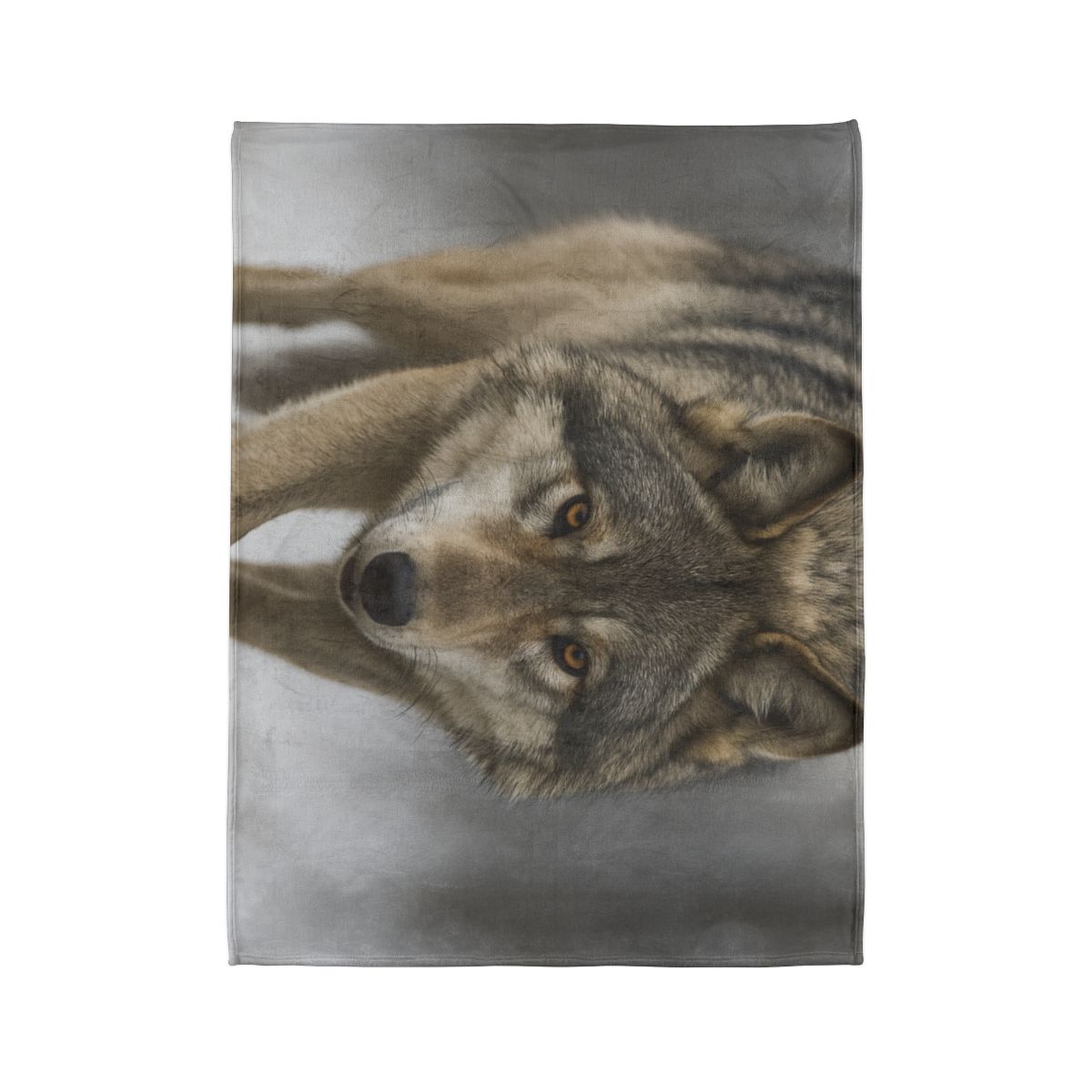 Silver Hush Gray Wolf warm winter blankets